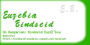 euzebia bindseid business card